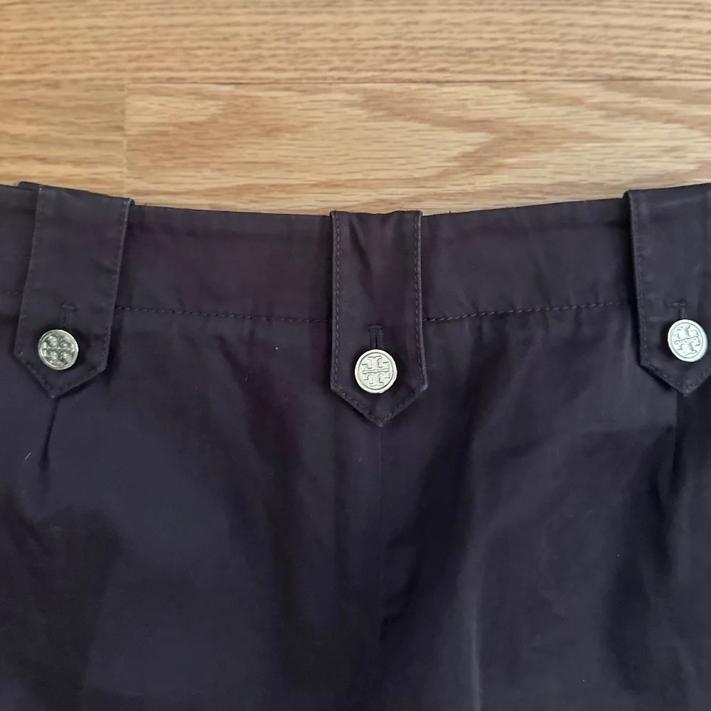 Tory Burch Brown Kinny Bermuda Shorts (6)